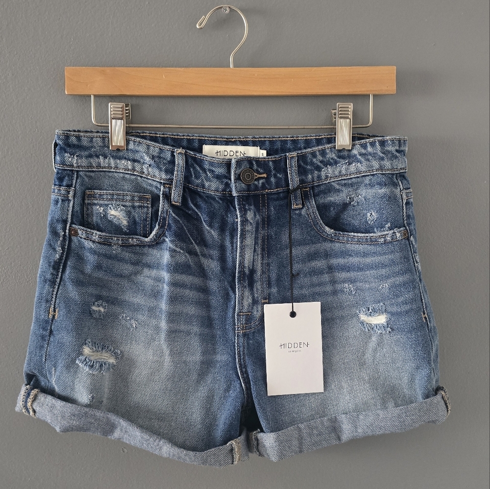 Vici Hidden RILEY denim Shorts Size Small NWT